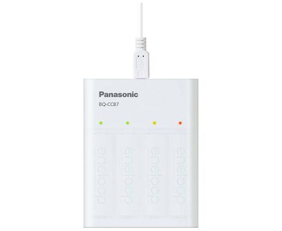 Зарядное устройство для аккумуляторов Panasonic USB in/out с функцией Power Bank (BQ-CC87USB), изображение 3