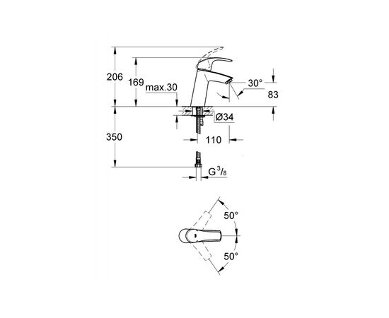 Смеситель Grohe Eurosmart (23324001), изображение 6