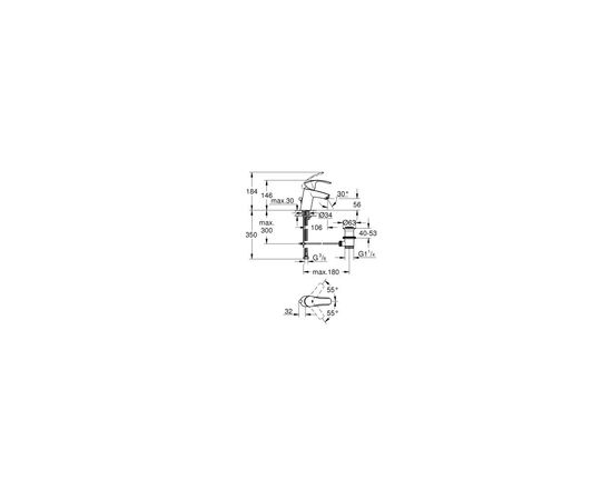 Смеситель Grohe Eurosmart S-Size (33265002), изображение 10 Смеситель Grohe Eurosmart S-Size (33265002), изображение 10