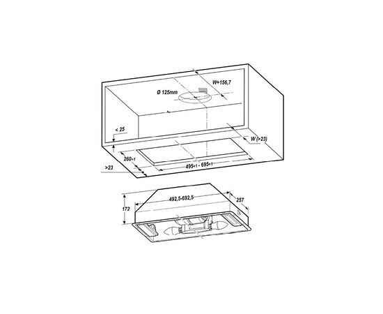 Вытяжка кухонная Elica ERA C BL/A/52, изображение 7