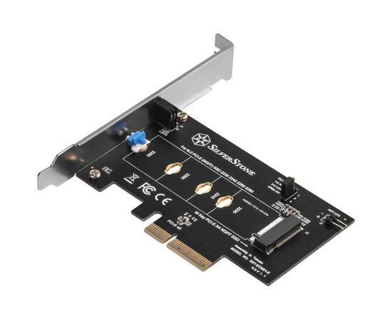 Плата расширения Silver Stone PCIe x4 до SSD m.2 NVMe 2230, 2242, 2260, 2280 (SST-ECM21-E), изображение 2 Плата расширения Silver Stone PCIe x4 до SSD m.2 NVMe 2230, 2242, 2260, 2280 (SST-ECM21-E), изображение 2