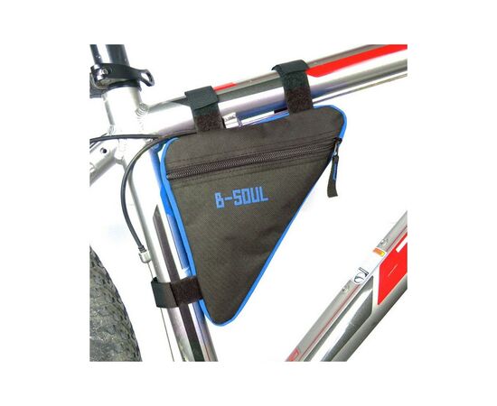 Велосумка нарамная Bravvos BC-BG064 20x18x4 cm Black/Blue (BIB-046), изображение 2 Велосумка нарамная Bravvos BC-BG064 20x18x4 cm Black/Blue (BIB-046), изображение 2