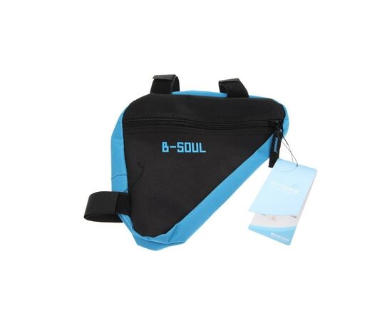 Велосумка нарамна Bravvos BC-BG064 20x18x4 cm Black/Blue (BIB-046)