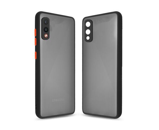 Чехол для моб. телефона MakeFuture Samsung A02 Frame (Matte PC+TPU) Black (MCMF-SA02BK)