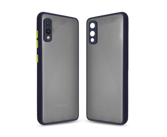 Чехол для моб. телефона MakeFuture Samsung A02 Frame (Matte PC+TPU) Blue (MCMF-SA02BL)