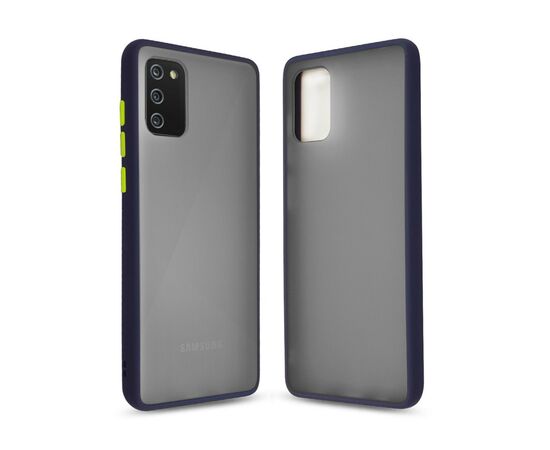 Чохол до моб. телефона MakeFuture Samsung A02s Frame (Matte PC+TPU) Blue (MCMF-SA02SBL)