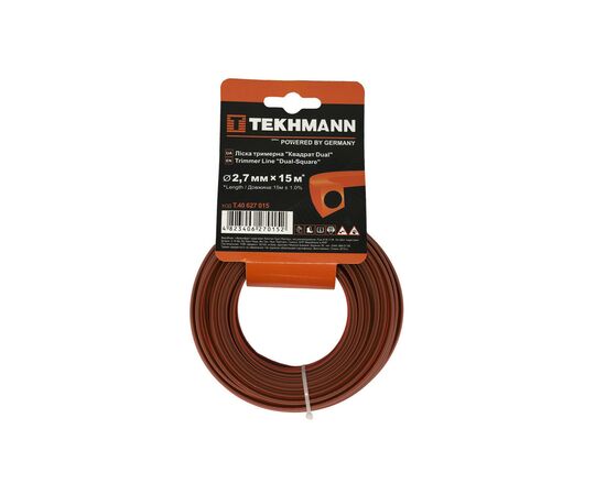 Жилка косильна Tekhmann "Квадрат DUAL" 2,7 мм x 15 м (T.40627015)