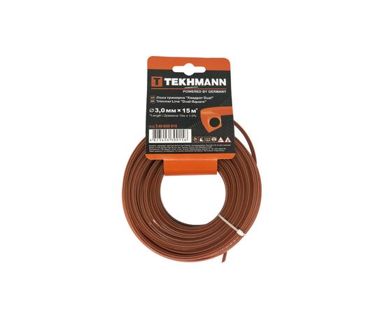 Жилка косильна Tekhmann "Квадрат DUAL" 3,0 мм x 15 м (T.40630015)