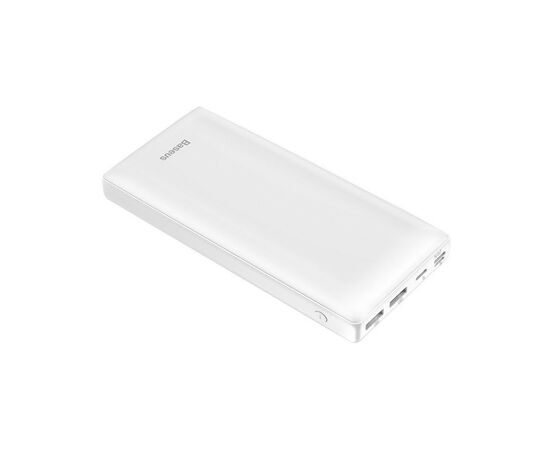Батарея универсальная Baseus Mini JA Fast charge 3A 30000mAh White (PPJAN-C02 / 676833), изображение 3 Батарея универсальная Baseus Mini JA Fast charge 3A 30000mAh White (PPJAN-C02 / 676833), изображение 3
