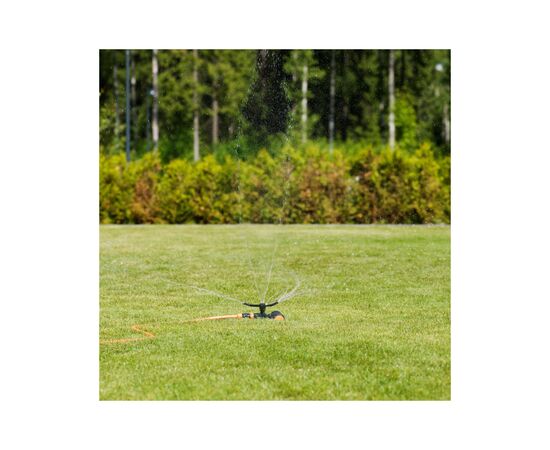 Дождеватель Fiskars Watering вихревой металлический с колесами (1023657), изображение 2 Дождеватель Fiskars Watering вихревой металлический с колесами (1023657), изображение 2