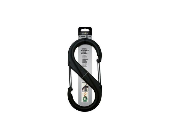 Карабин туристический Nite ize Plastic Carb S Biner Size 10 NI796 Black (4823082709403), изображение 2 Карабин туристический Nite ize Plastic Carb S Biner Size 10 NI796 Black (4823082709403), изображение 2