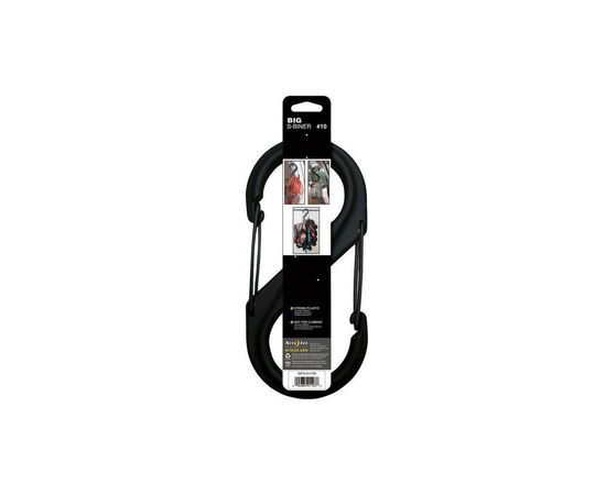 Карабин туристический Nite ize Plastic Carb S Biner Size 10 NI796 Black (4823082709403), изображение 3 Карабин туристический Nite ize Plastic Carb S Biner Size 10 NI796 Black (4823082709403), изображение 3