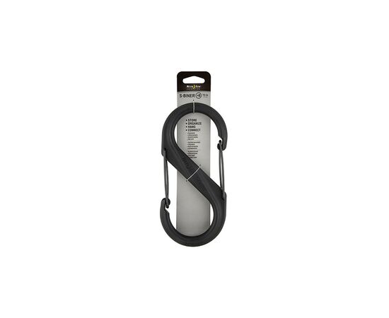 Карабин туристический Nite ize Plastic Carb S Biner Size 8 NI736 Black (4823082709489), изображение 2 Карабин туристический Nite ize Plastic Carb S Biner Size 8 NI736 Black (4823082709489), изображение 2