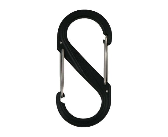 Карабін туристичний Nite ize Plastic Carb S Biner Size 8 NI736 Black (4823082709489)