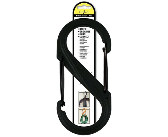 Карабин туристический Nite ize Plastic Carb S Biner Size 10 NI678 All Black (4823082709496), изображение 2 Карабин туристический Nite ize Plastic Carb S Biner Size 10 NI678 All Black (4823082709496), изображение 2