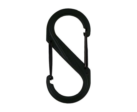 Карабін туристичний Nite ize Plastic Carb S Biner Size 6 NI676 All Black (4823082709571)