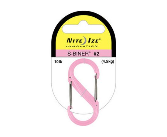 Карабин туристический Nite ize Plastic Carb S Biner Size 2 NI789 Pink (4823082709434), изображение 2 Карабин туристический Nite ize Plastic Carb S Biner Size 2 NI789 Pink (4823082709434), изображение 2