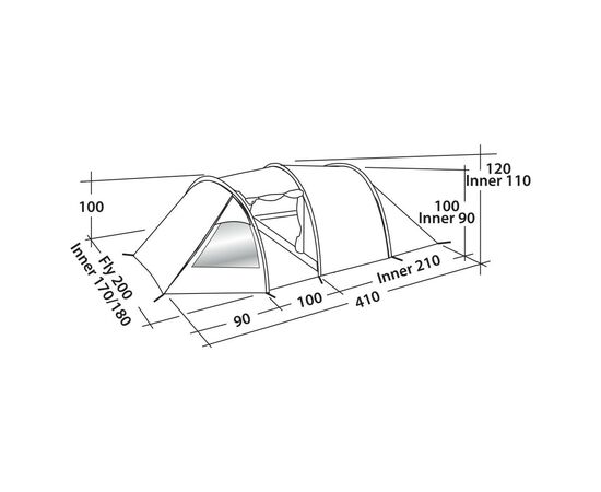 Палатка Easy Camp Spirit 300 Rustic Green (928904), изображение 3 Палатка Easy Camp Spirit 300 Rustic Green (928904), изображение 3