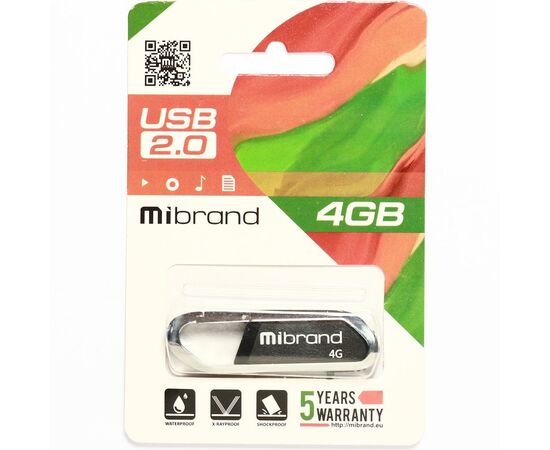 USB флеш накопитель Mibrand 4GB Aligator Black USB 2.0 (MI2.0/AL4U7B), изображение 2 USB флеш накопитель Mibrand 4GB Aligator Black USB 2.0 (MI2.0/AL4U7B), изображение 2