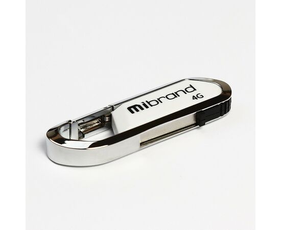 USB флеш накопичувач Mibrand 4GB Aligator White USB 2.0 (MI2.0/AL4U7W)