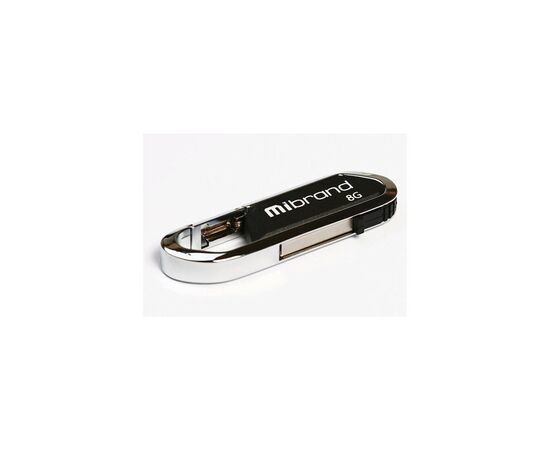 USB флеш накопитель Mibrand 8GB Aligator Black USB 2.0 (MI2.0/AL8U7B)