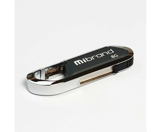 USB флеш накопичувач Mibrand 8GB Aligator Grey USB 2.0 (MI2.0/AL8U7G)