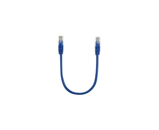 Патч-корд 0.25м, RJ-45, Cat.5e, CU, мідь, синій Ritar (PCR-CU/0.25Be / 01136)