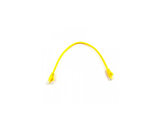 Патч-корд 0.3м, RJ-45, Cat.5e, CU, мідь, жовтий Ritar (PCR-CU/0.3Yw / 04268)