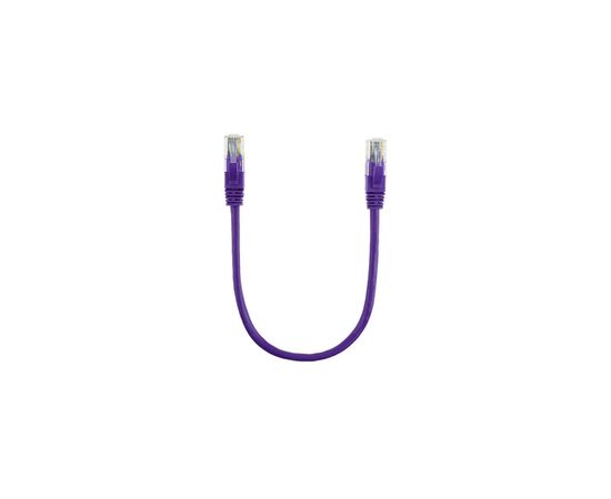 Патч-корд 0.5м, RJ-45, Cat.5e, CU, медь, фіолетовий Ritar (PCR-CU/0.5Pe / 14089)