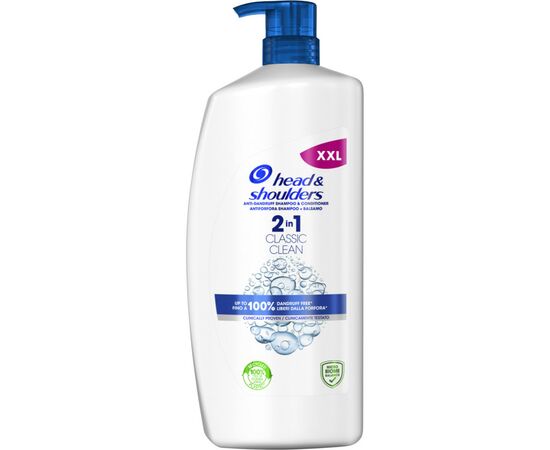 Шампунь Head & Shoulders Основной уход 2 в 1 Против перхоти 900 мл (8006540056677), изображение 2 Шампунь Head & Shoulders Основной уход 2 в 1 Против перхоти 900 мл (8006540056677), изображение 2