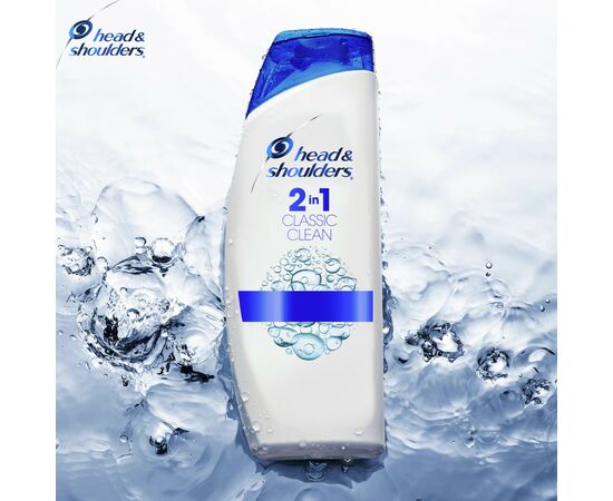Шампунь Head & Shoulders Основной уход 2 в 1 Против перхоти 900 мл (8006540056677), изображение 8 Шампунь Head & Shoulders Основной уход 2 в 1 Против перхоти 900 мл (8006540056677), изображение 8