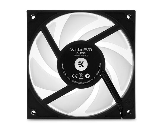 Кулер для корпуса Ekwb EK-Vardar EVO 120ER D-RGB (500-2200 RPM) - White (3831109825372), изображение 2 Кулер для корпуса Ekwb EK-Vardar EVO 120ER D-RGB (500-2200 RPM) - White (3831109825372), изображение 2