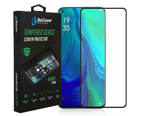 Стекло защитное BeCover OPPO Reno5 Lite Black (706086), изображение 3 Стекло защитное BeCover OPPO Reno5 Lite Black (706086), изображение 3