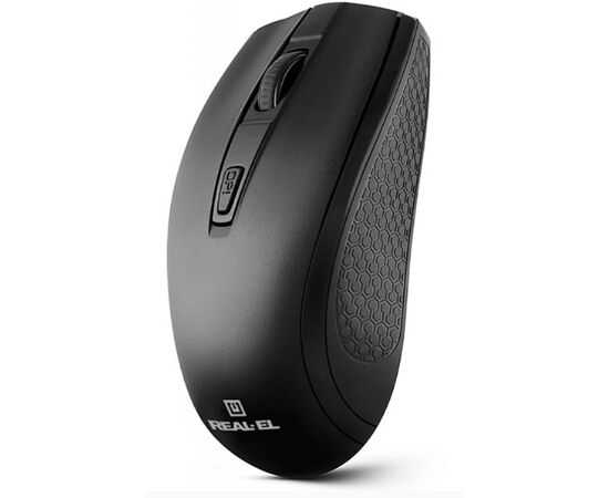 Мышка REAL-EL RM-308 Wireless Black, изображение 2 Мышка REAL-EL RM-308 Wireless Black, изображение 2
