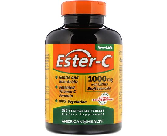 Витамин American Health Эстер-С с Бифлавоноидами, Ester-C, 1000 мг, 180 таблеток (AMH-16984)