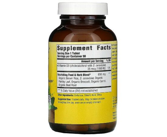 Витамин MegaFood Витамин D3 1000 IU, Vitamin D3, 90 таблеток (MGF-10115), изображение 2 Витамин MegaFood Витамин D3 1000 IU, Vitamin D3, 90 таблеток (MGF-10115), изображение 2