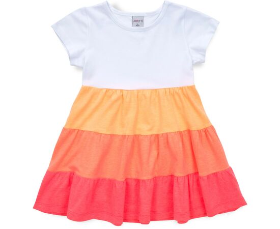 Платье Lovetti с оборками (9241-122G-orange)