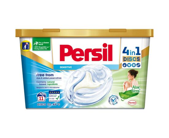 Капсули для прання Persil Discs Сенситив 11 шт. (9000101512014)