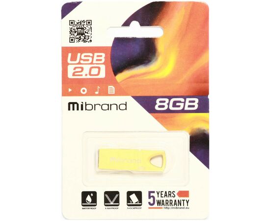 USB флеш накопитель Mibrand 8GB Puma Gold USB 2.0 (MI2.0/PU8U1G), изображение 2 USB флеш накопитель Mibrand 8GB Puma Gold USB 2.0 (MI2.0/PU8U1G), изображение 2