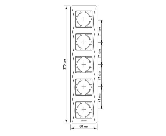 Рамка Videx BINERA белая 5 поста (VF-BNFR5V-W), изображение 2 Рамка Videx BINERA белая 5 поста (VF-BNFR5V-W), изображение 2