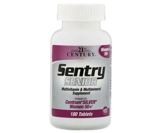 Мультивитамин 21st Century Мультивитамины и Мультиминералы для Женщин 50+, Sentry Senio (CEN27542)