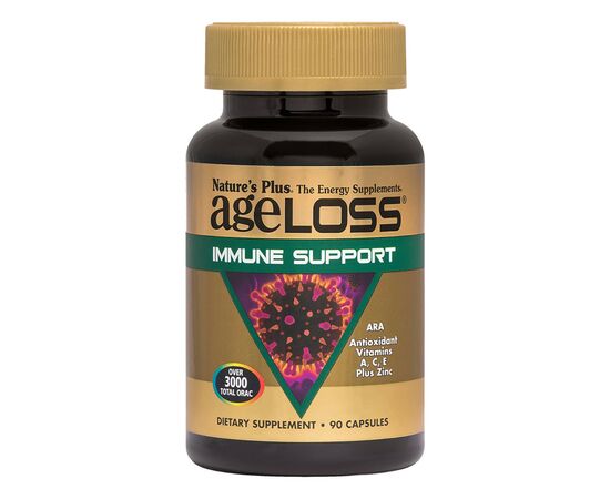 Вітамінно-мінеральний комплекс Natures Plus Підтримка імунітету, AgeLoss Immune Support, 90 капсул (NTP8020)