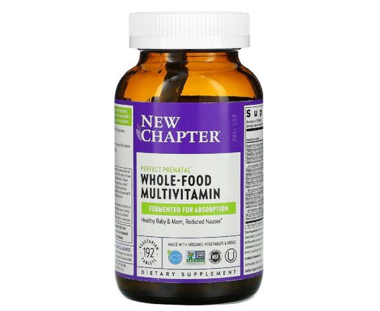 Мультивитамин New Chapter Мультивитамины для Беременных, Perfect Prenatal, 192 таблет (NCR-00317), изображение 2 Мультивитамин New Chapter Мультивитамины для Беременных, Perfect Prenatal, 192 таблет (NCR-00317), изображение 2