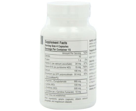 Витаминно-минеральный комплекс Source Naturals Усовершенствованная Амино Формула, Super Amino Night, 60 ка (SN0110), изображение 2 Витаминно-минеральный комплекс Source Naturals Усовершенствованная Амино Формула, Super Amino Night, 60 ка (SN0110), изображение 2