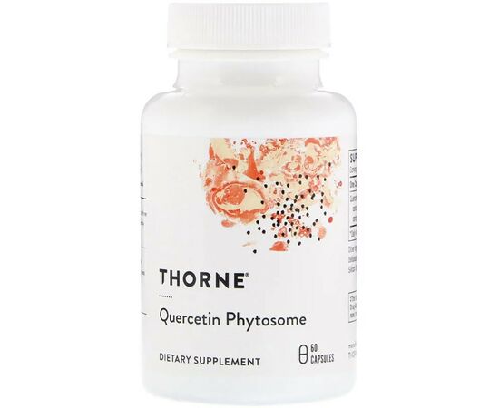 Витаминно-минеральный комплекс Thorne Research Кверцетин Фитосомы, Quercetin Phytosome, 60 капсул (THR-00435)