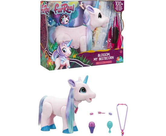 Інтерактивна іграшка Hasbro FurReal Friends Блоссом Единорог (F0076), зображення 2 Інтерактивна іграшка Hasbro FurReal Friends Блоссом Единорог (F0076), зображення 2