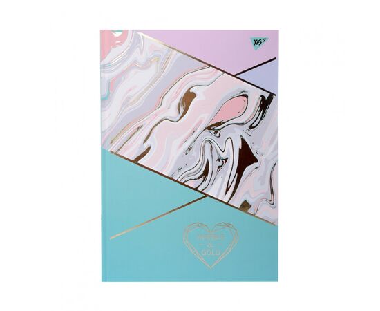 Блокнот Yes А4 96 л "MARBLE & GOLD" лінія (151595), зображення 3