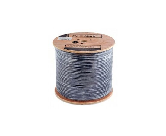 Кабель телевизионный FinMark RG-6 TRISHIELD, CU, 305м, black (F6TSVcu_305_black), изображение 2 Кабель телевизионный FinMark RG-6 TRISHIELD, CU, 305м, black (F6TSVcu_305_black), изображение 2
