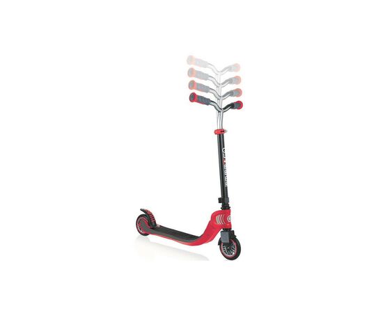 Самокат Globber Flow Foldable 125 черно-красный (473-102), изображение 2 Самокат Globber Flow Foldable 125 черно-красный (473-102), изображение 2