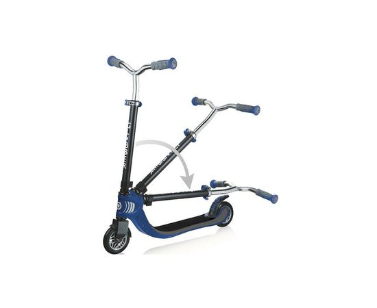 Самокат Globber Flow Foldable 125 черно-синий (473-100), изображение 3 Самокат Globber Flow Foldable 125 черно-синий (473-100), изображение 3